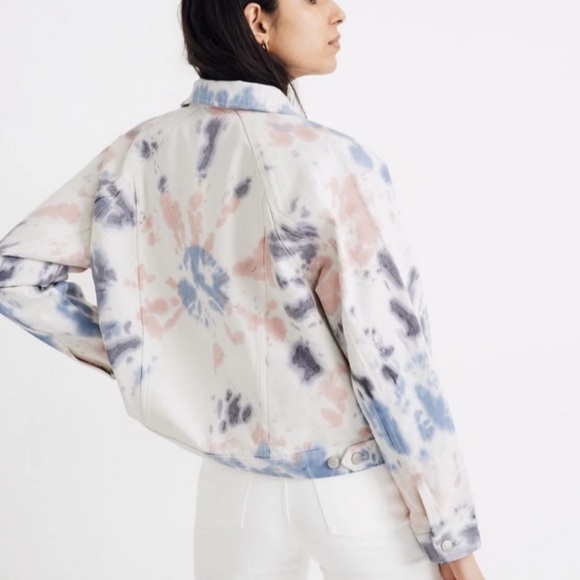 Madewell Oversized Tie-Dyed Jean Jacket - Picture 3 of 4